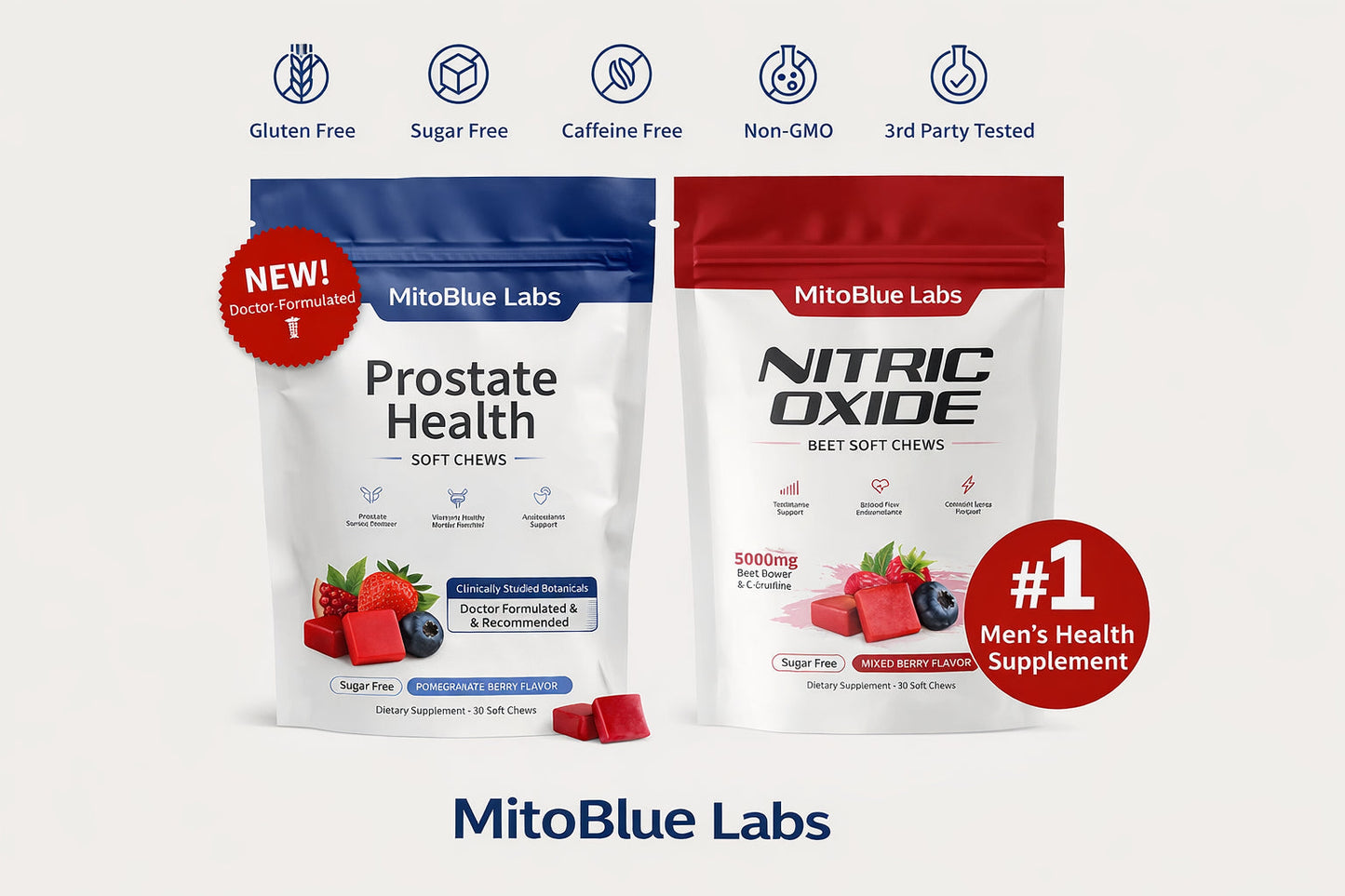 Prostate Health + Nitric Oxide Soft Chews Bundle