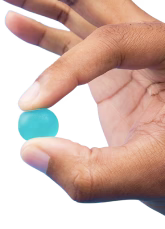 Hand holding gummy